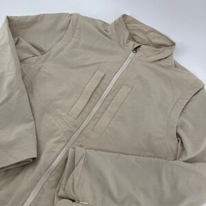 Scottevest TEC Mens Convertible Jacket Vest Tan Khaki Multi Pocket Travel Size M
